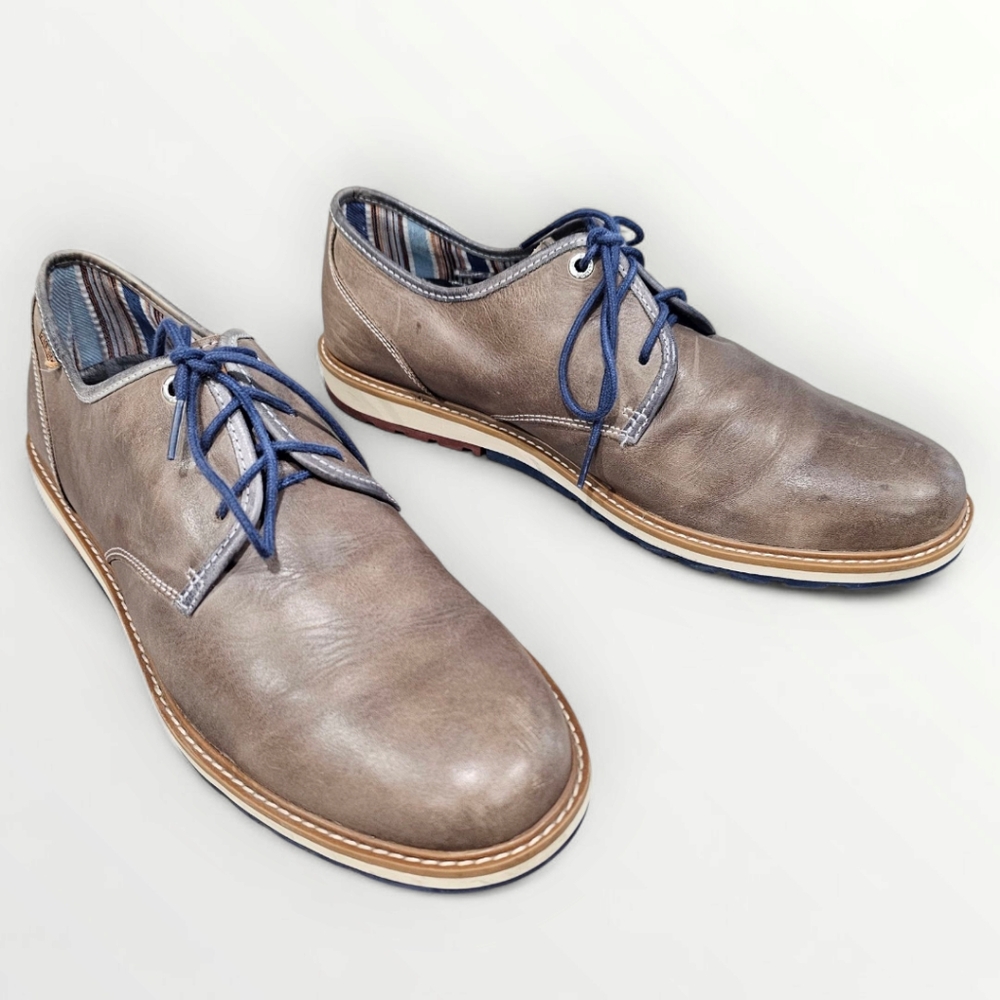 PIKOLINOS Men Brown Leather Lace Up Casual Comfort Oxfords 45/11